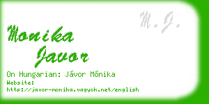 monika javor business card